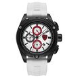 Ducati Quartz Chronograph White Dial White Silicone Strap Watch For Men - image number 0