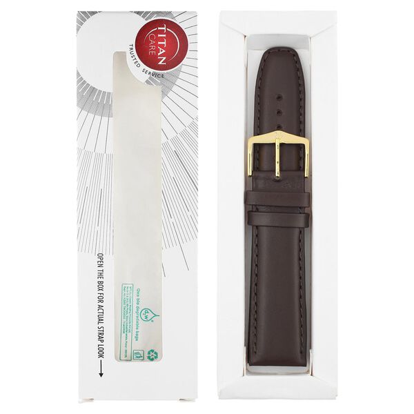 22 mm Brown Genuine Leather Straps for Men - image number 5