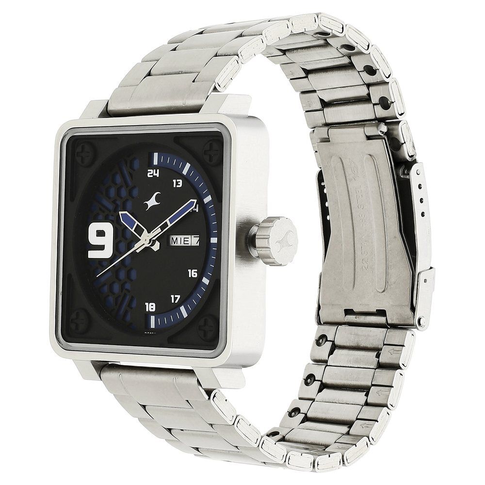 Buy Online Fastrack Loopholes Quartz Analog with Day and Date Blue