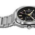 Cerruti 1881 Quartz Multifunction Black Dial Silver Stainless Steel Strap Watch For Men - image number 2