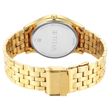 Titan Karishma Quartz Analog with Day and Date Green Dial Stainless Steel Strap Watch For Men