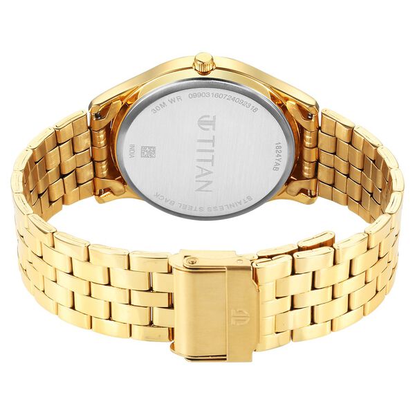 Titan Karishma Quartz Analog with Day and Date Green Dial Stainless Steel Strap Watch For Men - image number 4