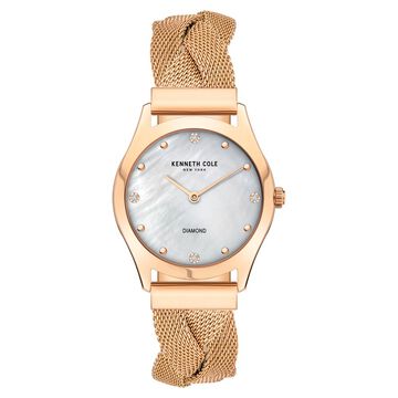 Kenneth Cole Quartz Analog Mother Of Pearl Dial Stainless Steel Strap Watch for Women