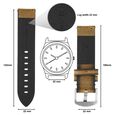 22 mm Tan Genuine Leather Straps for Men - image number 1