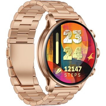 Fastrack Marvellous FX2 Unisex Smart Watch With Rose Gold Metal Strap