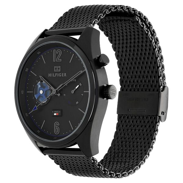 Tommy Hilfiger Quartz Analog Black Dial Metal Strap Watch for Men - image number 2