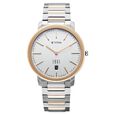 Edge Meister Quartz Analog with Date White Dial Rose Gold Titanium Strap Watch For Men - image number 0
