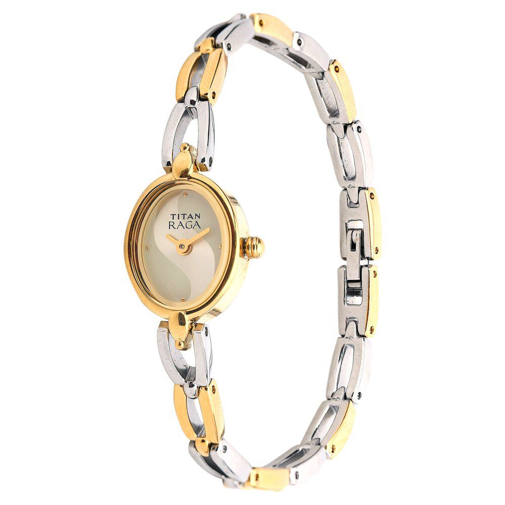 Titan Raga Silver Dial Women Watch With Metal Strap