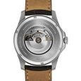 Xylys Automatic Analog White Dial Grey Leather Strap Watch For Men - image number 5