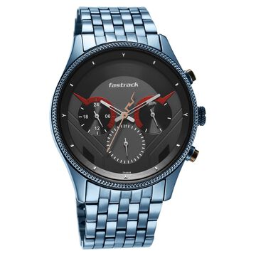 Fastrack Thor Quartz Multifunction Grey Dial Metal Strap Watch for Guys