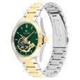Tommy Hilfiger Automatic Automatic Green Dial Two Toned Stainless Steel Strap Watch For Men - image number 1