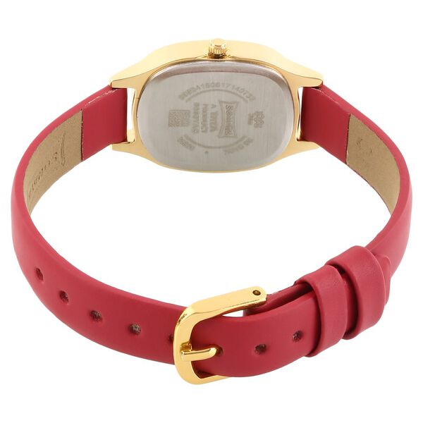 Sonata Quartz Analog Red Dial Leather Strap Watch for Women - image number 3