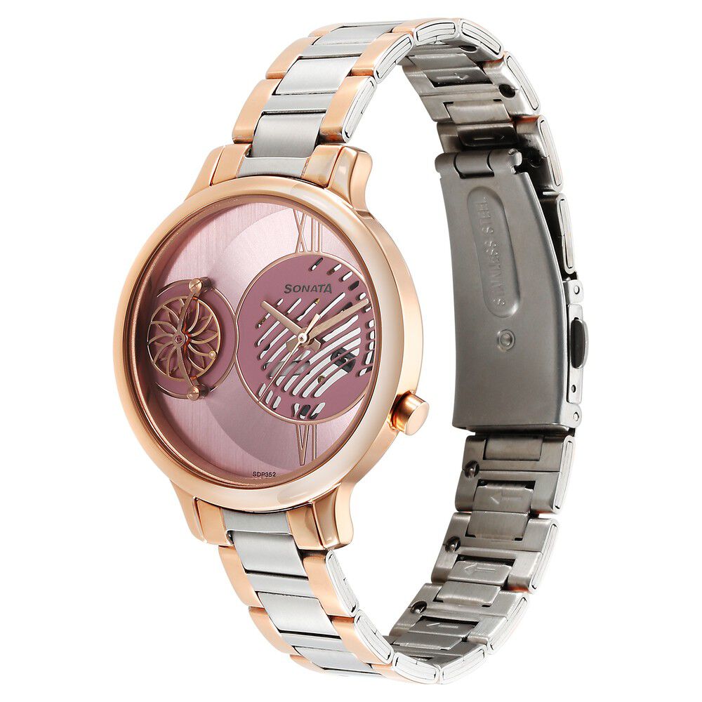 Sonata outlet copper watch