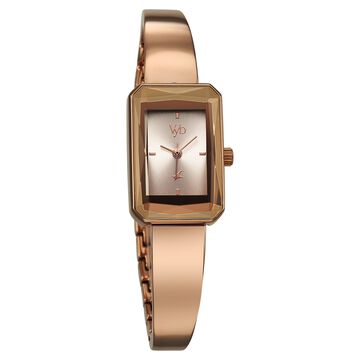 Vyb Diva By Fastrack Quartz Analog Pink Dial Metal Strap Watch For Girls