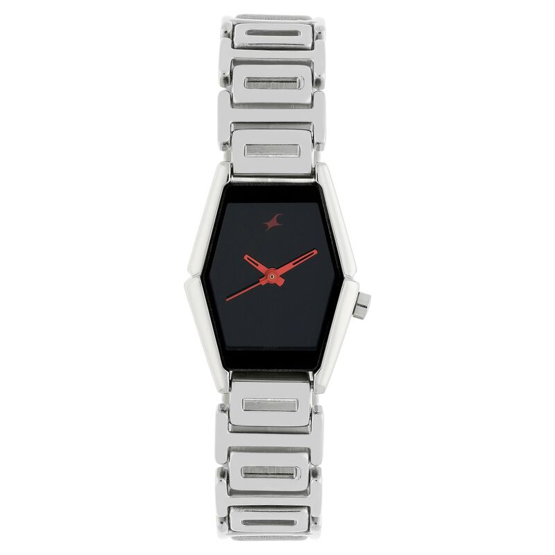 Fastrack Quartz Analog Grey Dial Metal Strap Watch for Girls