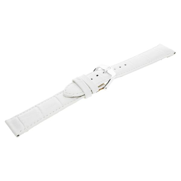 20 mm White Genuine Leather Straps for Men - image number 3