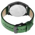 Fastrack After Dark Black Dial Green Leather Strap Watch for Guys - image number 5