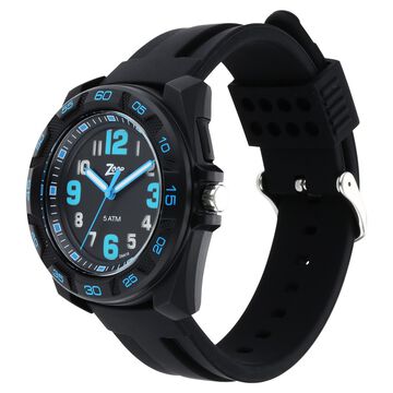 Zoop Analog Watch with Black Dial & Black Strap for Boys Kids, from House of Titan