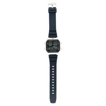SF Hexa Digital Dial Unisex Watch With Polyurethane Strap