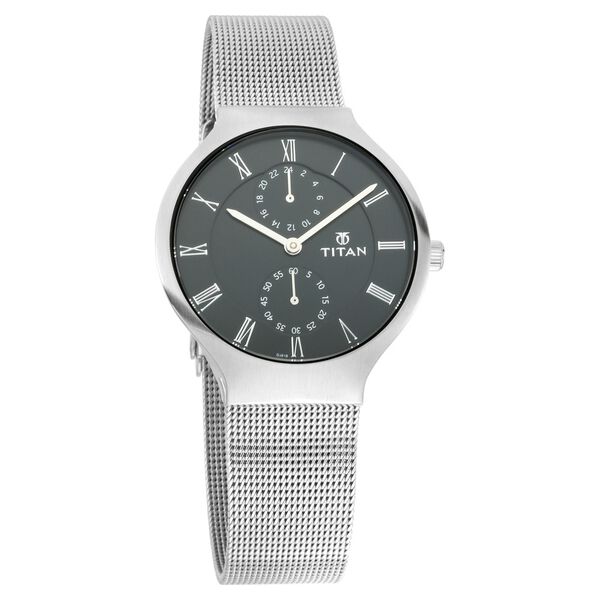 Titan Workwear Black Dial Quartz Multifunction Metal Strap watch for Women - image number 0