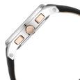 Xylys Swiss Multifunction Black Leather Strap White Dial Watch For Men - image number 3