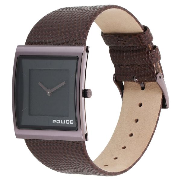 Police Quartz Analog Black Dial Leather Strap Watch for Men - image number 1