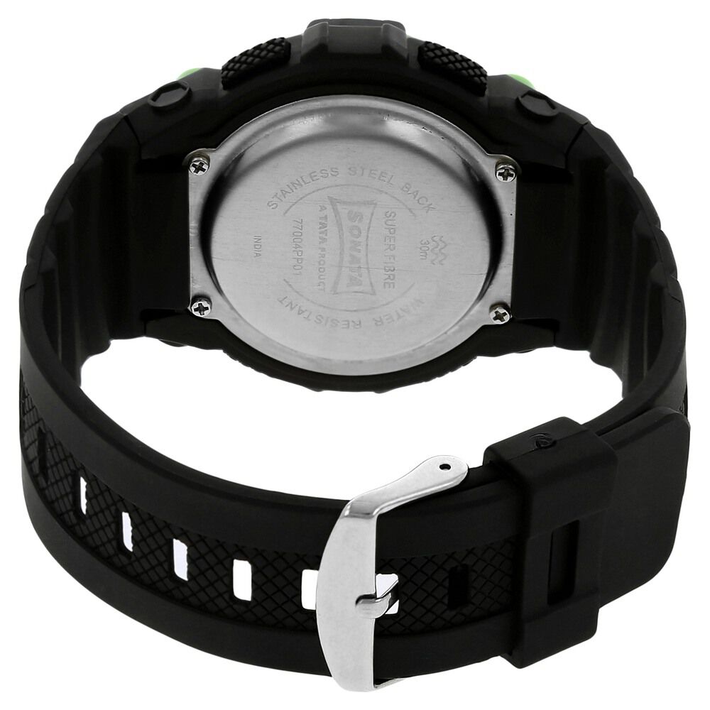 Buy Online SF Digital Dial Black Plastic Strap Watch for Men