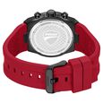 Ducati Quartz Chronograph Black Dial Red Silicone Strap Watch For Men - image number 2