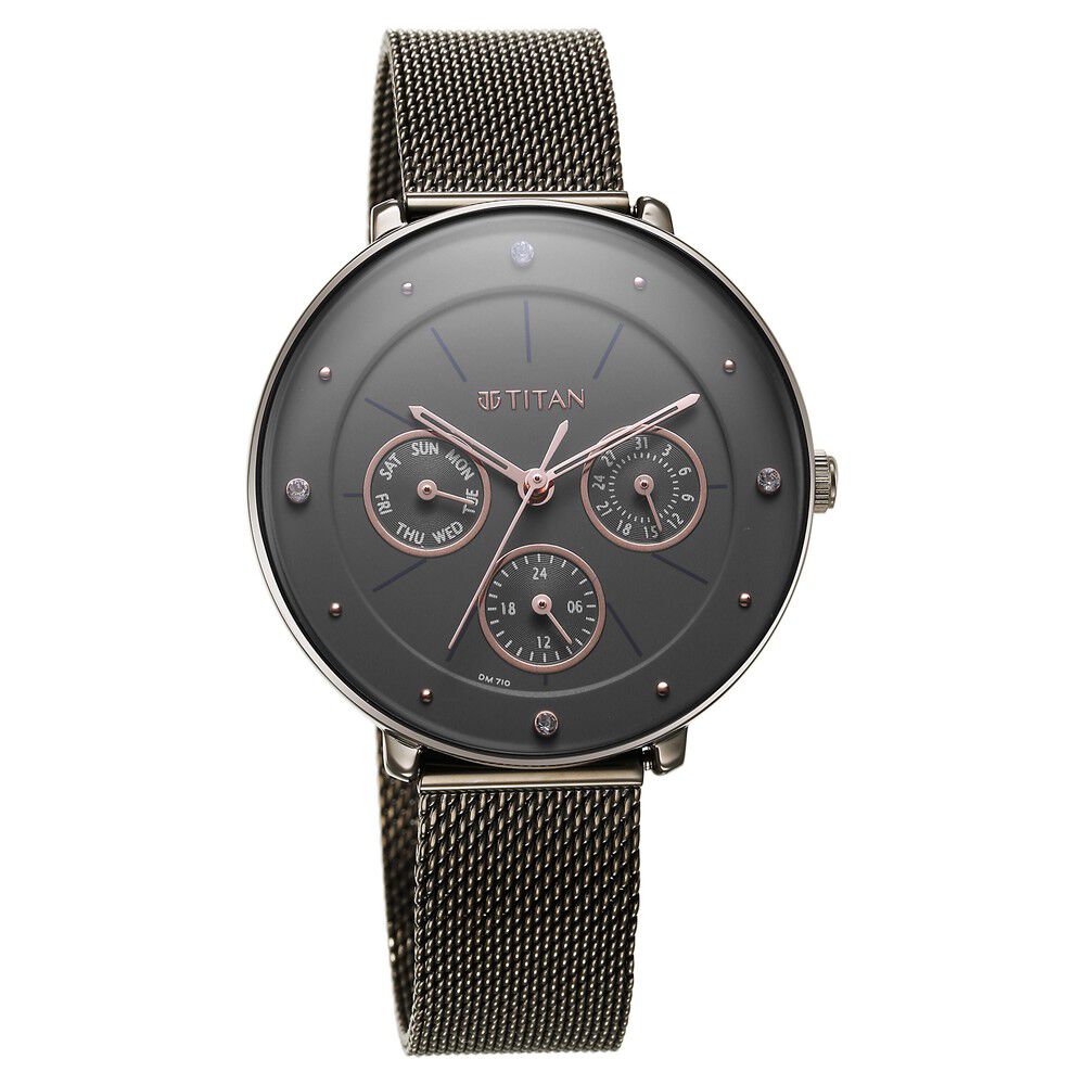Buy Online Titan Quartz Analog Off White Dial Stainless Steel