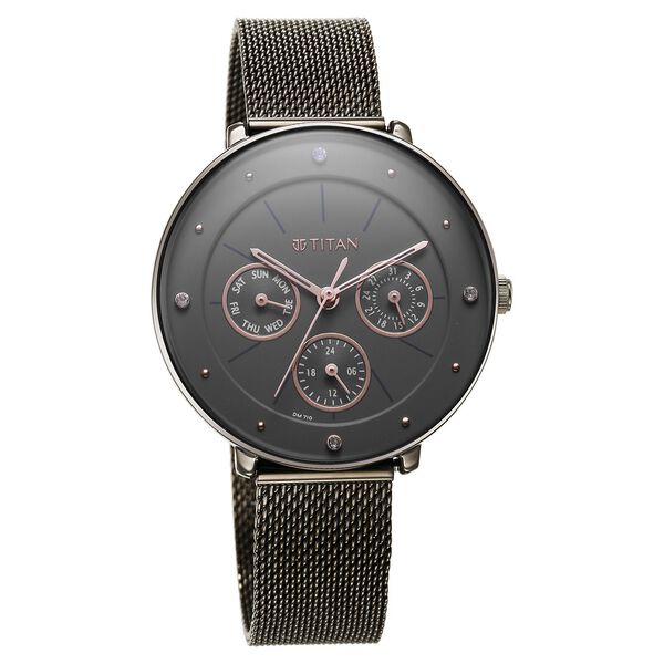 Titan Neo Grey Dial Analog Stainless Steel Strap watch for Women - image number 0