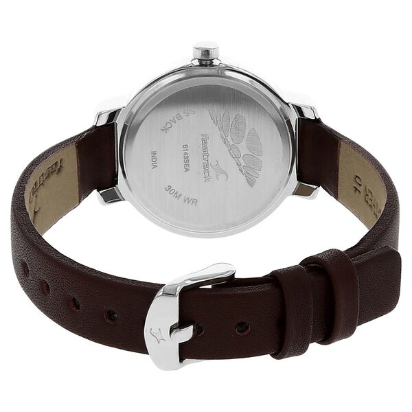Fastrack Motorheads Quartz Analog Grey Dial Leather Strap Watch for Girls - image number 3
