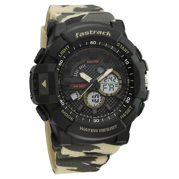 Fastrack Streetstyle Ana Digi watch with Camoflage look for Guys