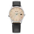 Titan Neo Beige Dial Analog with Date Leather Strap watch for Men - image number 1