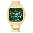 Tommy Hilfiger Quartz Multifunction Green Dial Golden Stainless Steel Strap Watch For Men - image number 0