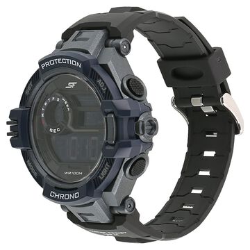 SF Super Fibre Digital Dial Plastic Strap Watch for Men