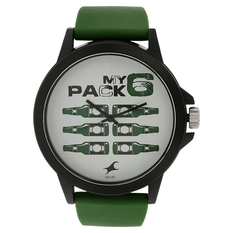 Fastrack Quartz Analog White Dial Plastic Strap Watch for Unisex - image number 0
