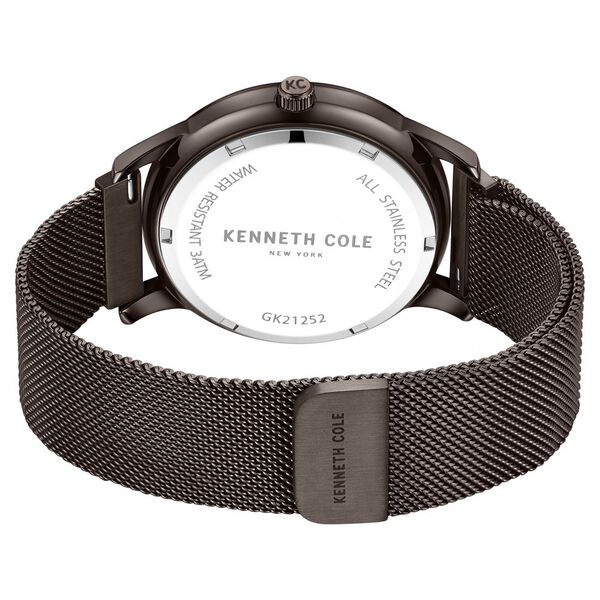 Kenneth Cole Multifunction Brown Dial Stainless Steel Strap Watch For Men - image number 4