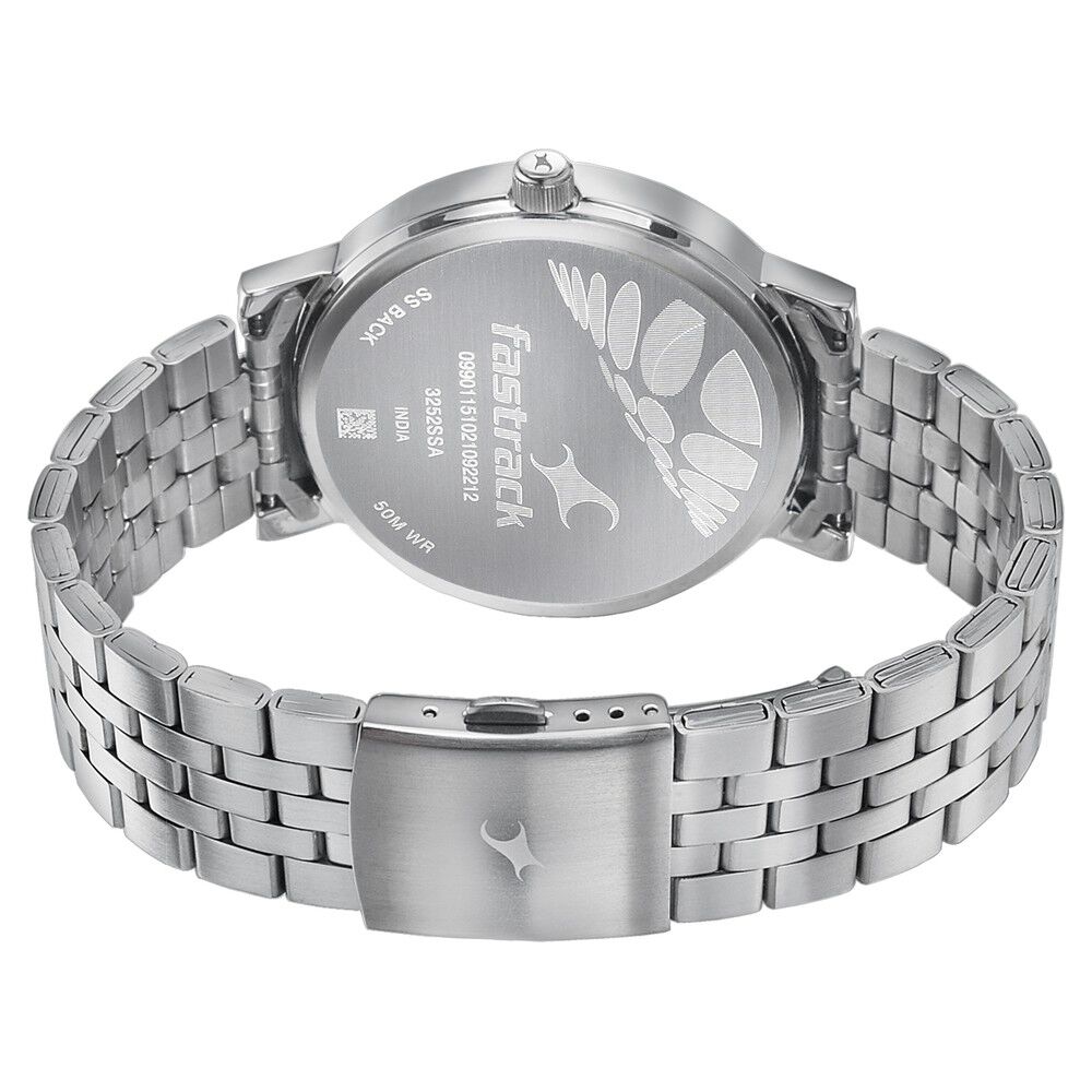 Fastrack titan ss 2025 back 50m wr price