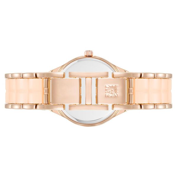 Anne Klein Quartz Analog Pink Dial Ceramic Strap Watch for Women - image number 2