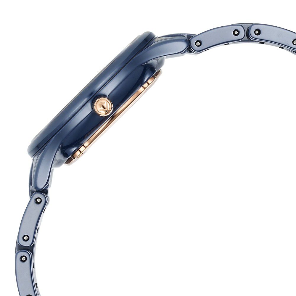 Buy Online Xylys Swiss Analog with Date Blue Ceramic Strap and