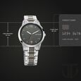 Titan Men's Timeless Style Watch: Refined Anthra Dial and Metal Strap - image number 2