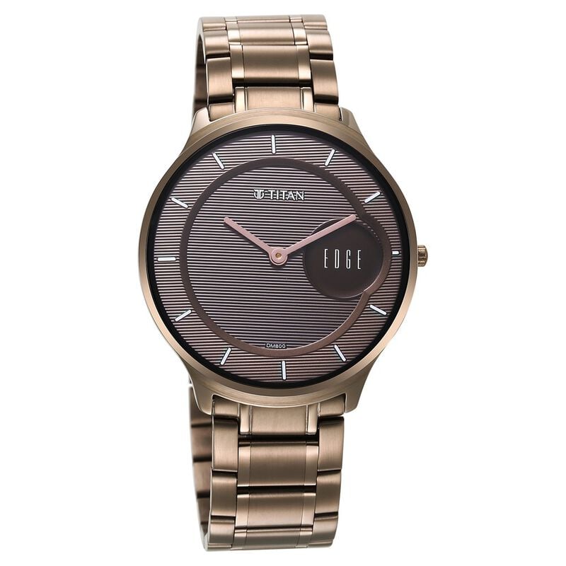 Titan Edge Baseline Grey Dial Analog Stainless Steel Strap watch for Men - image number 1