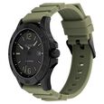 Tommy Hilfiger Quartz Analog Black Dial Green Silicone Strap Watch For Men - image number 1