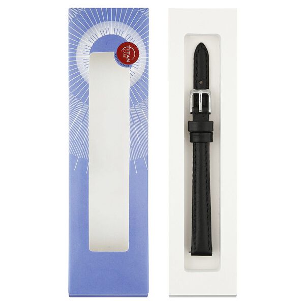 10 mm Black Genuine Leather Strap for Women - image number 7