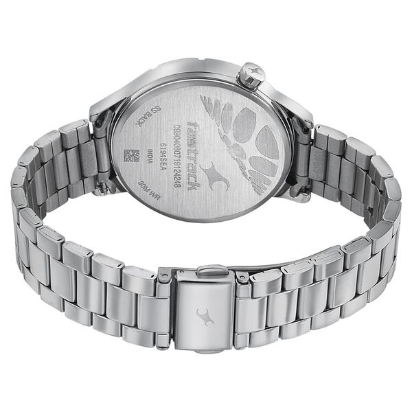 Fastrack Space Rover Quartz Analog with Date Blue Dial Stainless Steel Strap Watch for Girls - image number 4