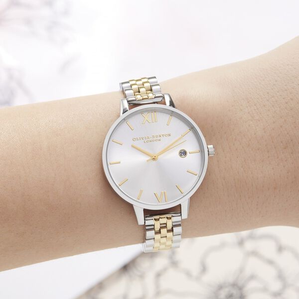 Olivia Burton Quartz Analog Silver Dial Stainless Steel Strap Watch for Women - image number 3