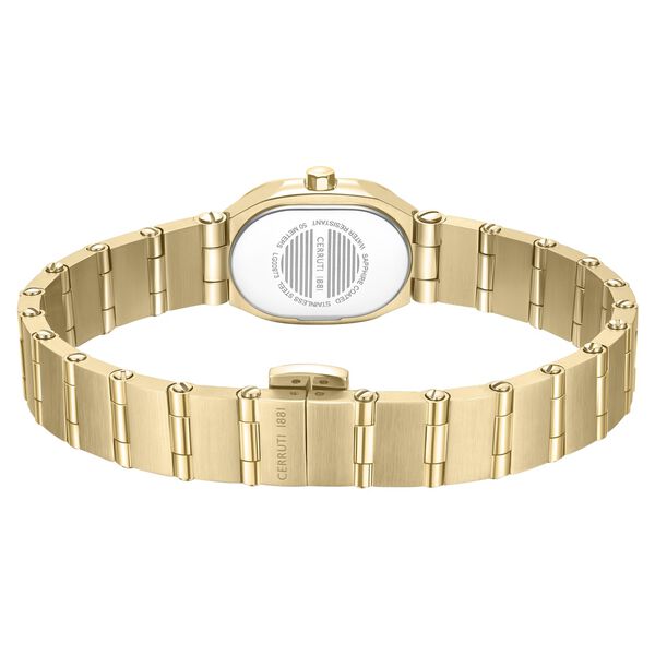 Cerruti 1881 Quartz Analog Green Dial Golden Colour Stainless Steel Strap Watch For Women - image number 2