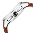 Xylys Swiss Chronograph Brown Leather Strap Black Dial Watch For Men - image number 3