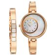 Titan Raga Power Pearls Quartz Analog Mother of Pearl Dial Rose Gold Metal Strap Watch For Women - image number 0
