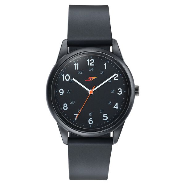Sonata SF Field watch Quartz Analog Black Dial Black Silicone Strap Watch For Men - image number 0